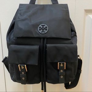 Tory Burch Tilda Nylon Backpack in Black